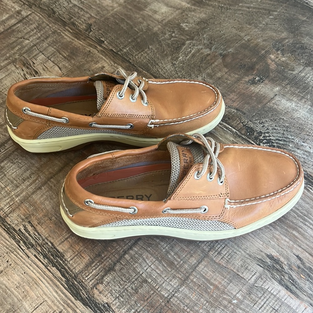 Men's Sperry Top-Sider Billfish 3-Eye Boat Shoe Tan/Beige